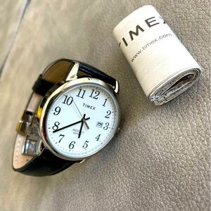 Timex Easy Reader 35mm Leather Strap Watch, NWOT